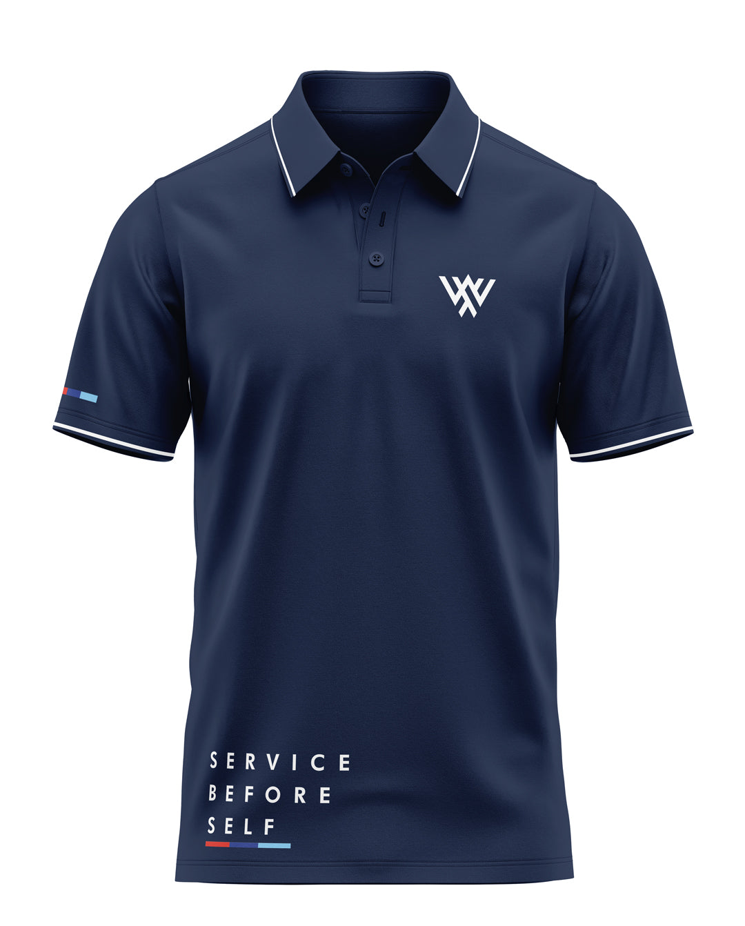 Servie Before Self Stripe Prime Polo T-Shirt