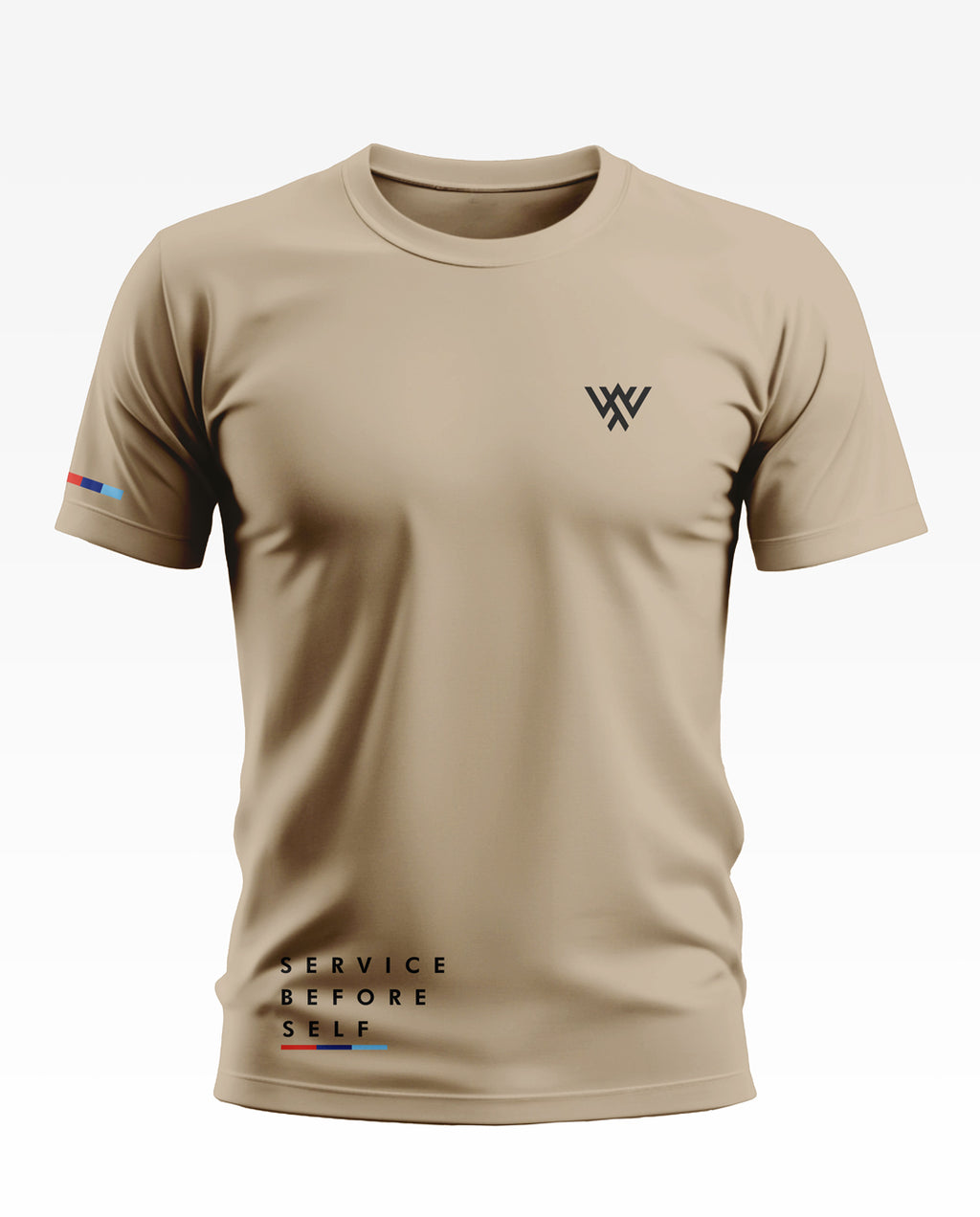 Servie Before Self Stripe Soft Cotton T-shirt