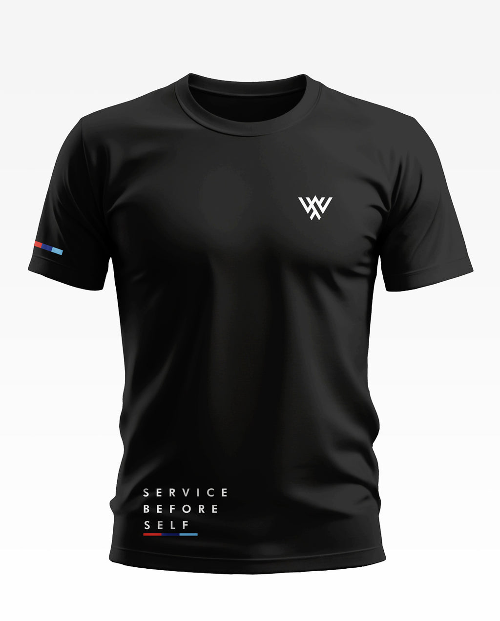 Servie Before Self Stripe Soft Cotton T-shirt