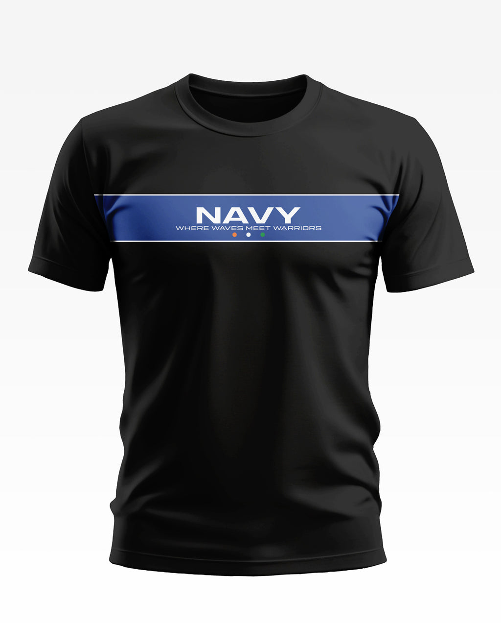 Navy Where Waves Meet Soft Cotton T-shirt
