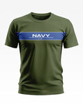 Navy Where Waves Meet Soft Cotton T-shirt