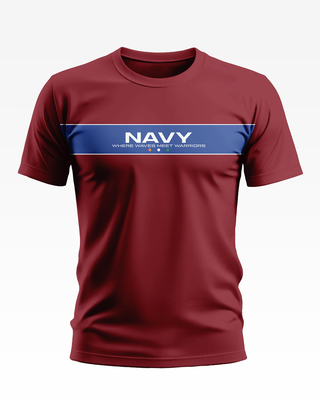 Navy Where Waves Meet Soft Cotton T-shirt