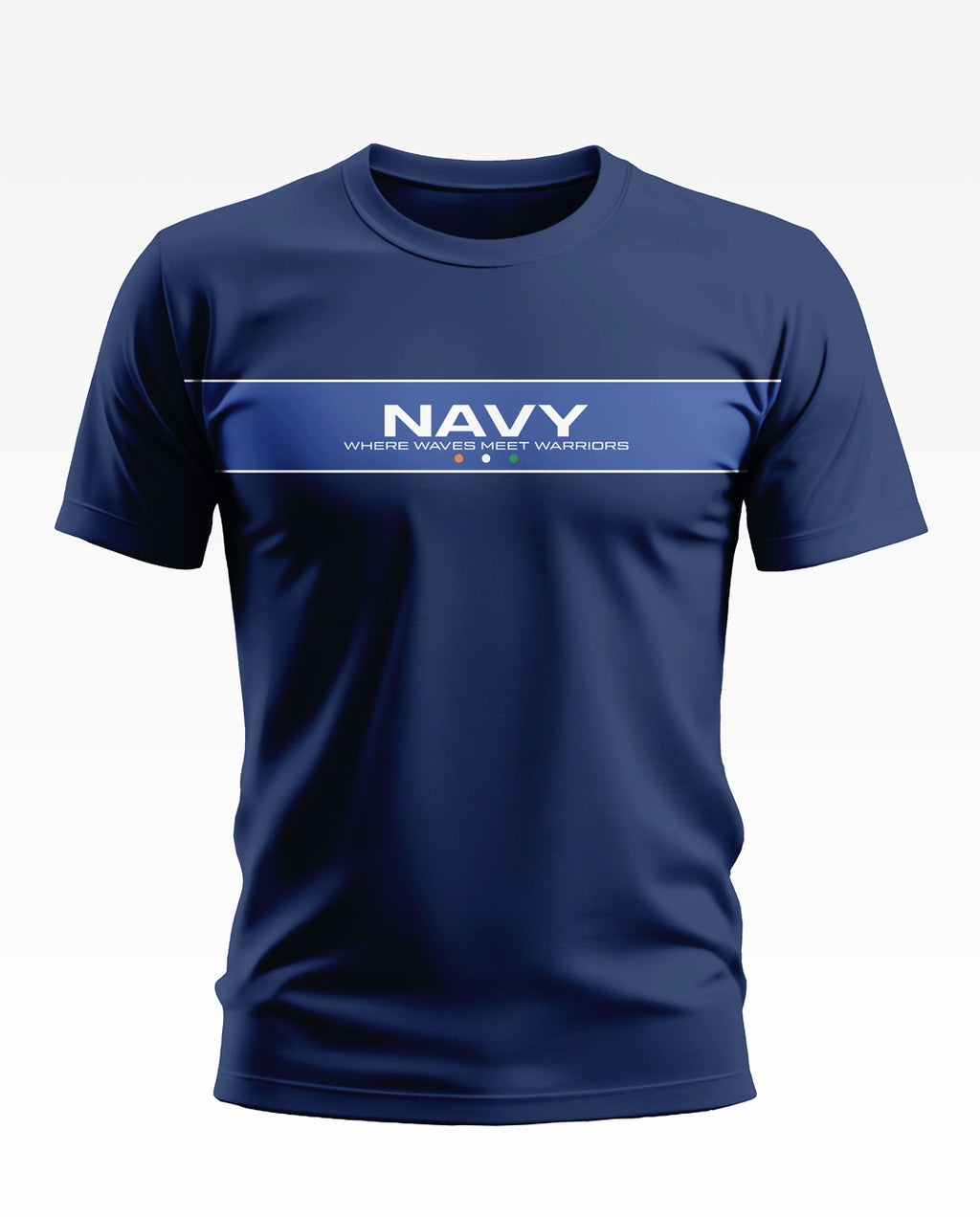 Navy Where Waves Meet Soft Cotton T-shirt