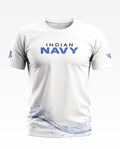 Indian Navy Sea Wave Soft Cotton T-shirt