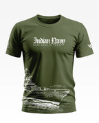 Indian Navy Blue Domain Force Soft Cotton T-shirt