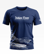Indian Navy Blue Domain Force Soft Cotton T-shirt