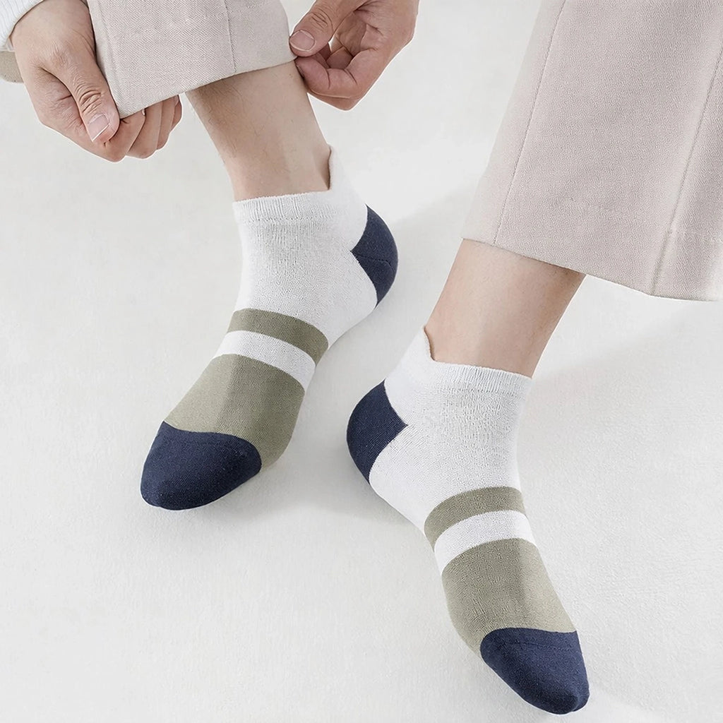 5-Pair Stylish Low-Cut Athletic Socks Combo