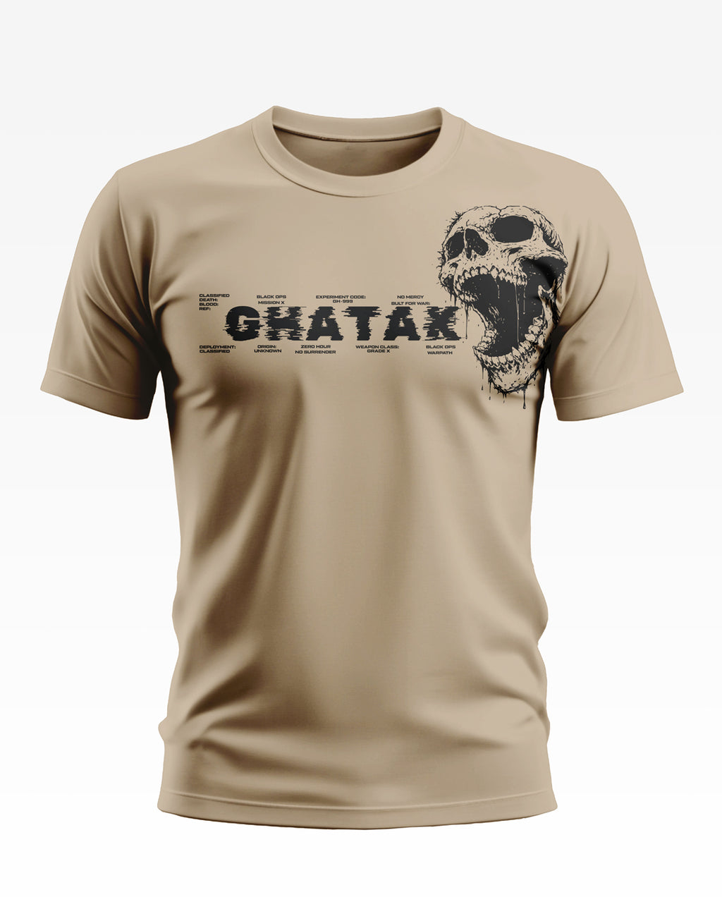 Ghatak Skull Details Soft Cotton T-shirt