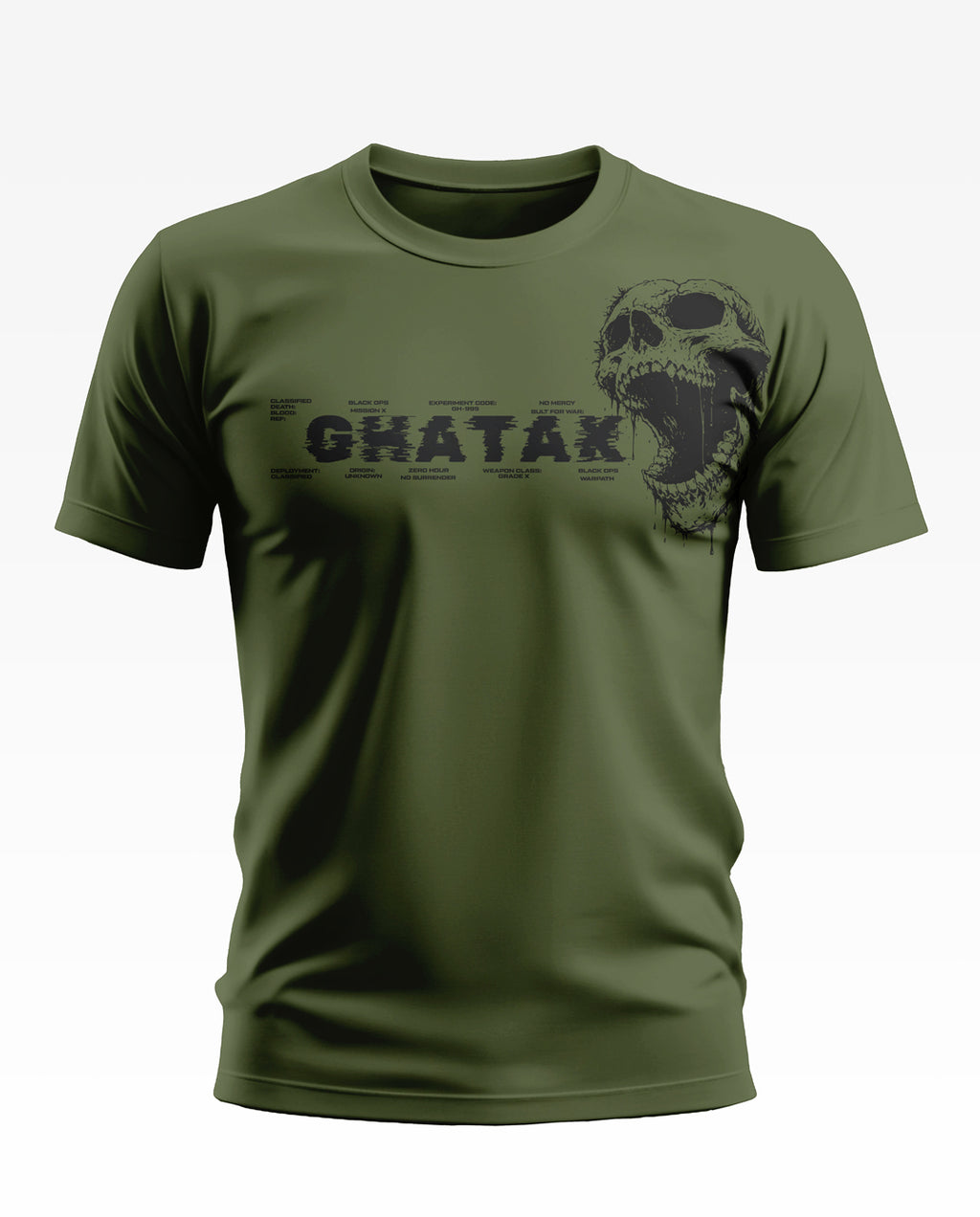 Ghatak Skull Details Soft Cotton T-shirt