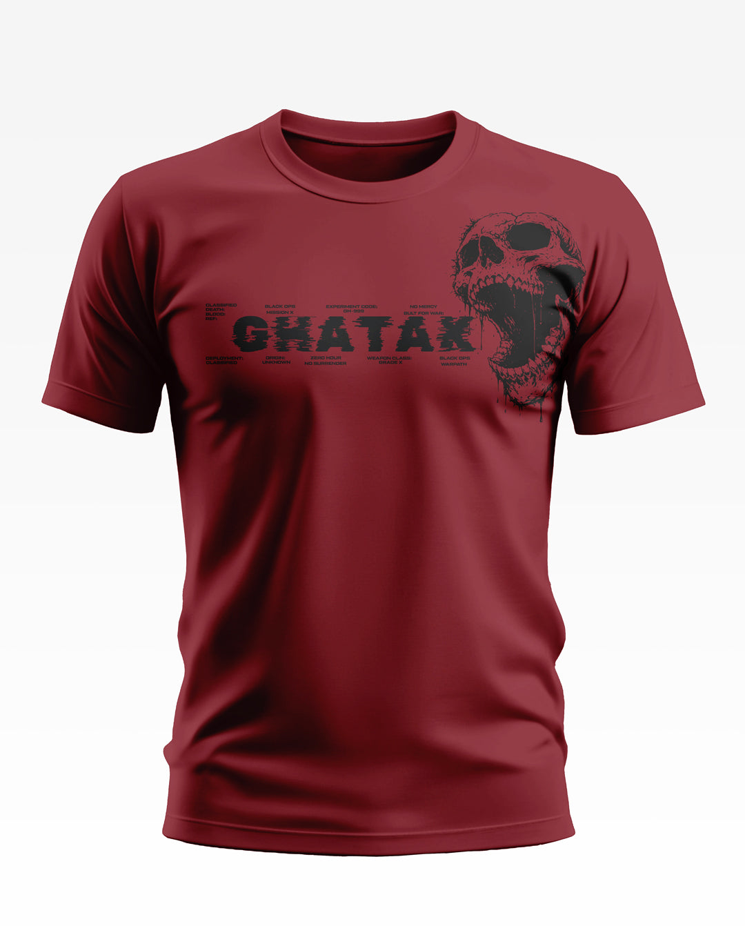 Ghatak Skull Details Soft Cotton T-shirt