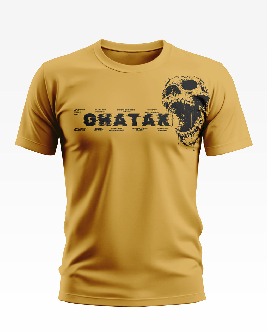 Ghatak Skull Details Soft Cotton T-shirt