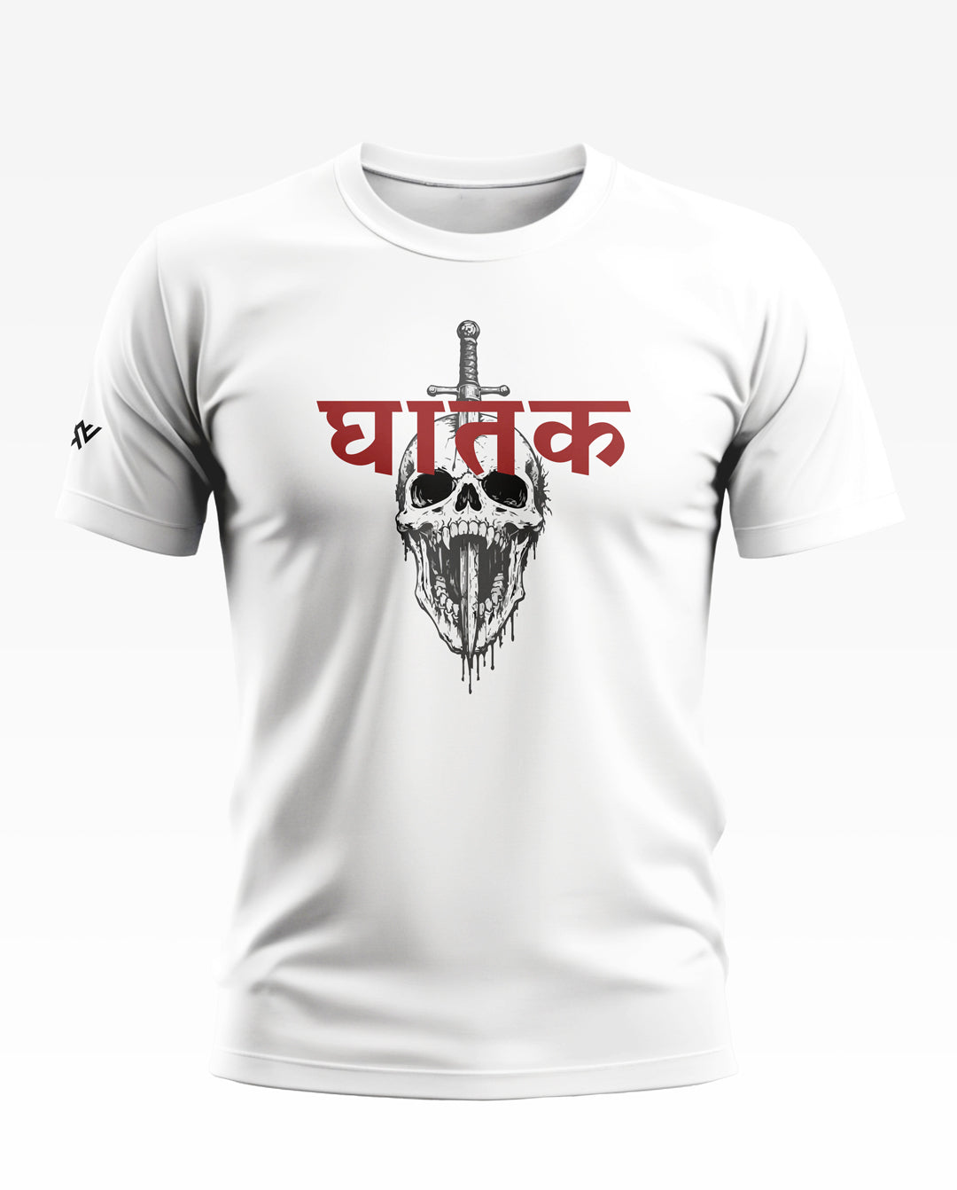Ghatak Skull Hindi Style Soft Cotton T-shirt