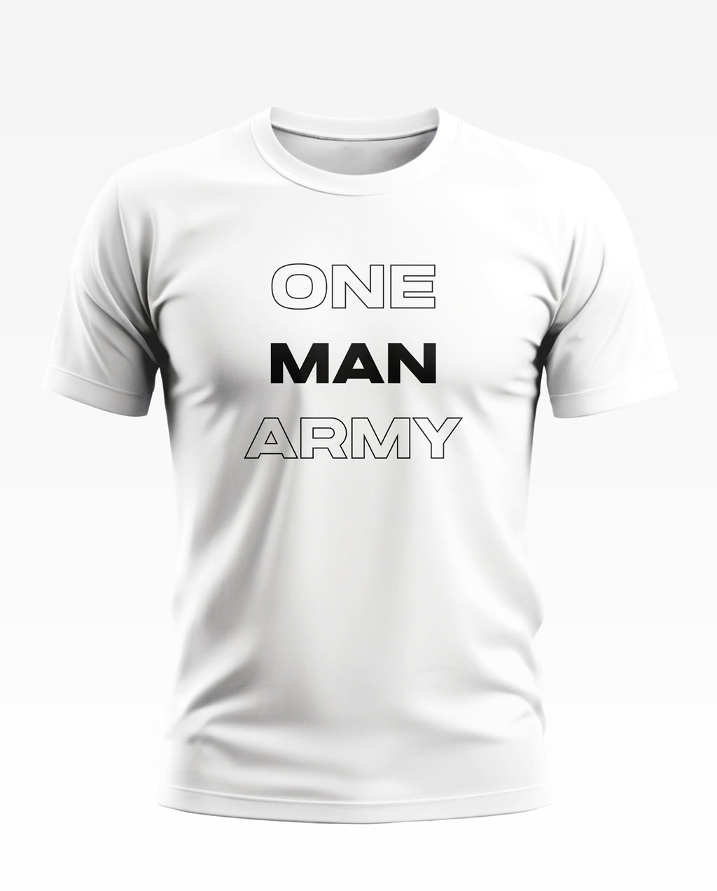 One Men Army Pattern Soft Cotton T-shirt