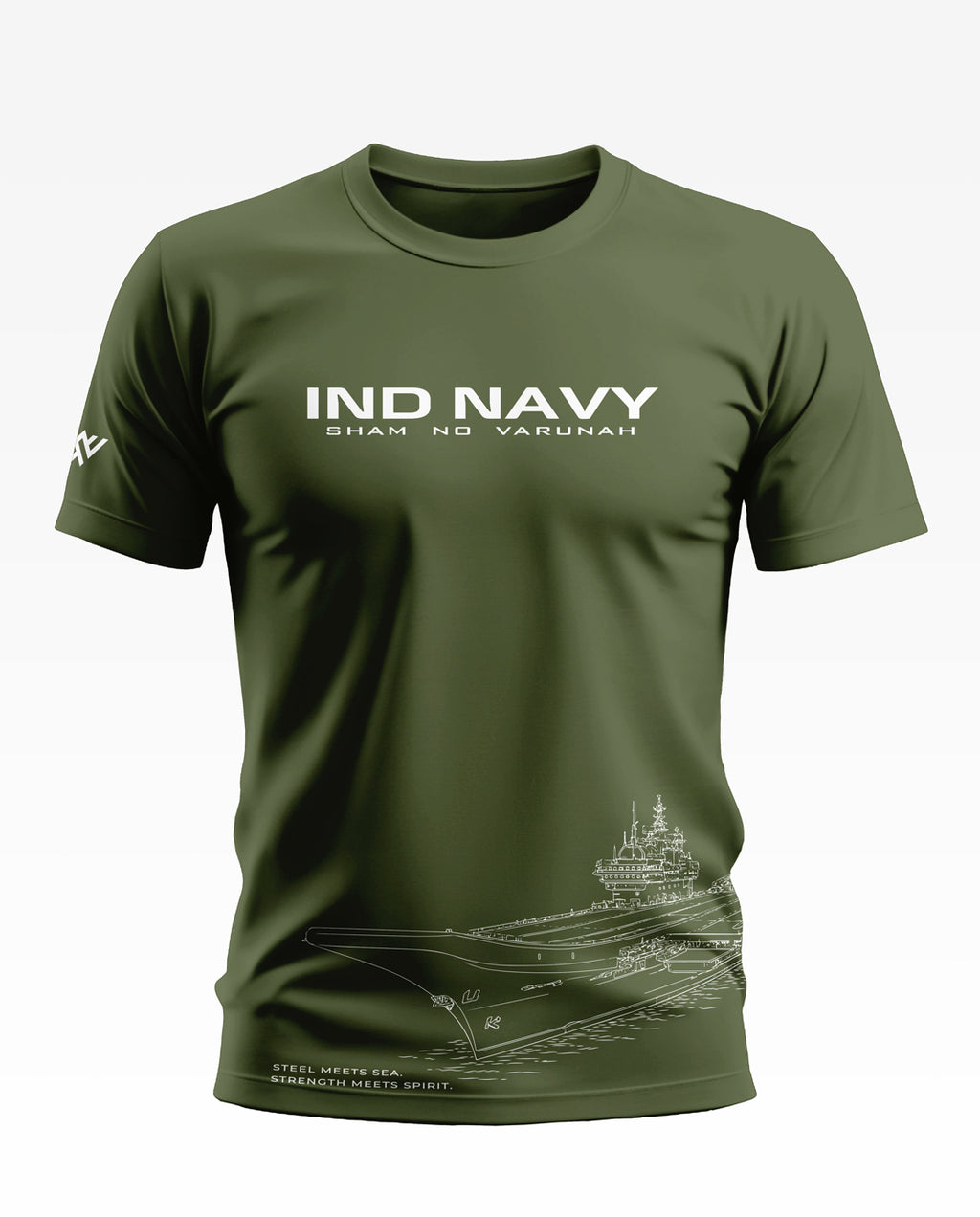 Navy Steel Meets Sea Soft Cotton T-shirt
