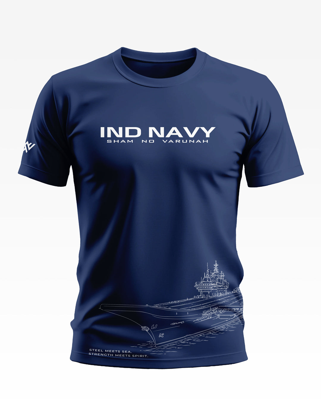 Navy Steel Meets Sea Soft Cotton T-shirt
