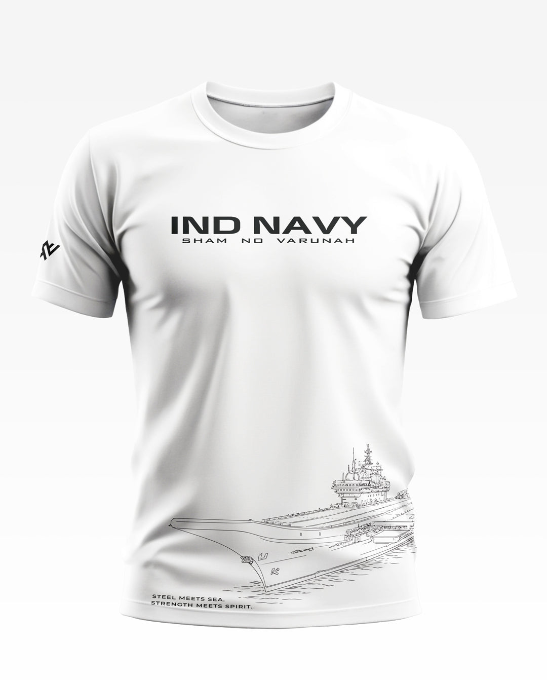 Navy Steel Meets Sea Soft Cotton T-shirt