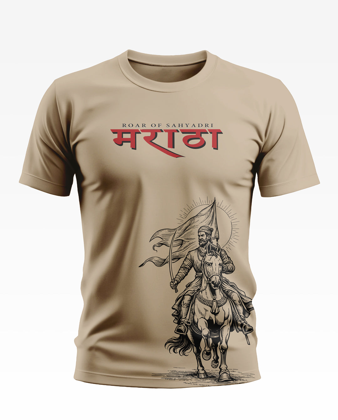 Maratha Roar of Sahyadri Soft Cotton T-shirt