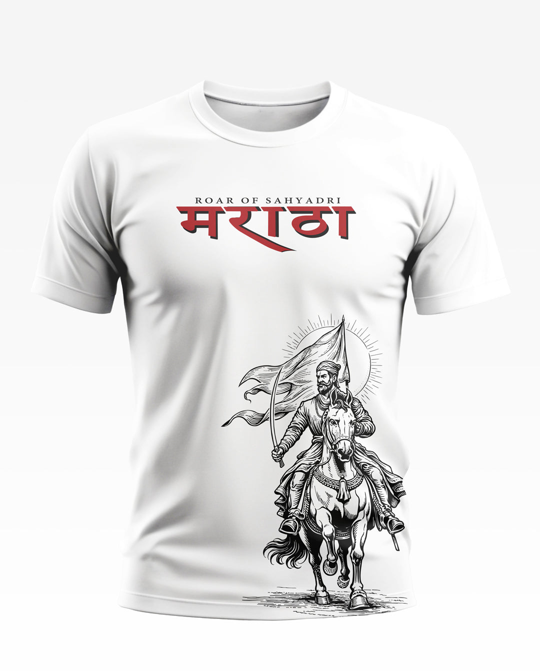 Maratha Roar of Sahyadri Soft Cotton T-shirt