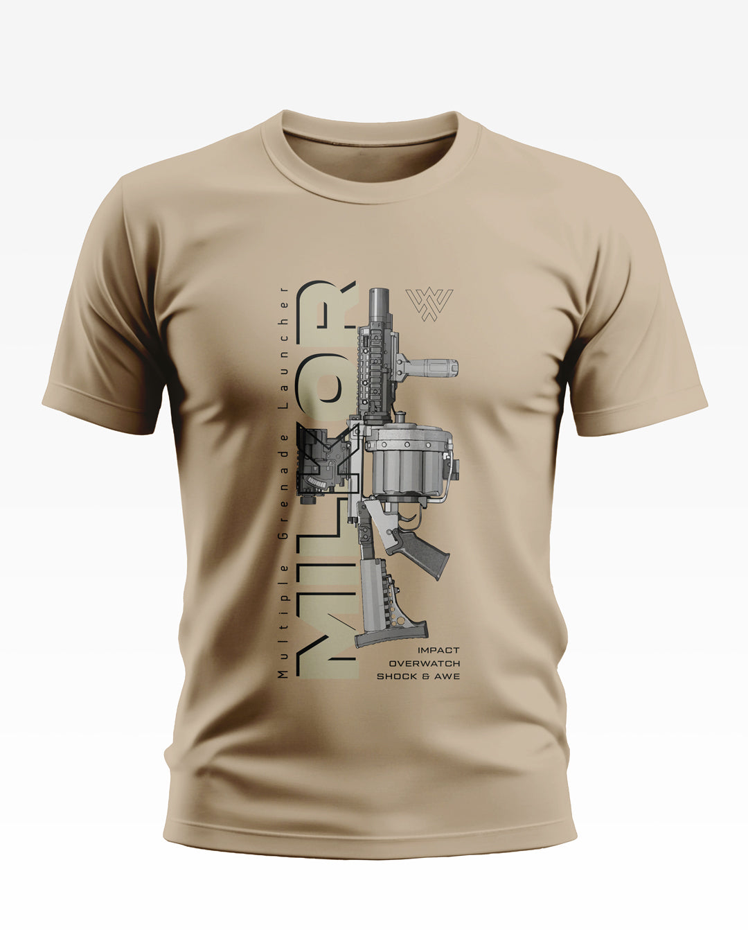 MILKOR Gun Design Soft Cotton T-shirt