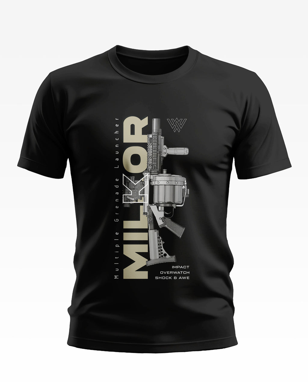 MILKOR Gun Design Soft Cotton T-shirt