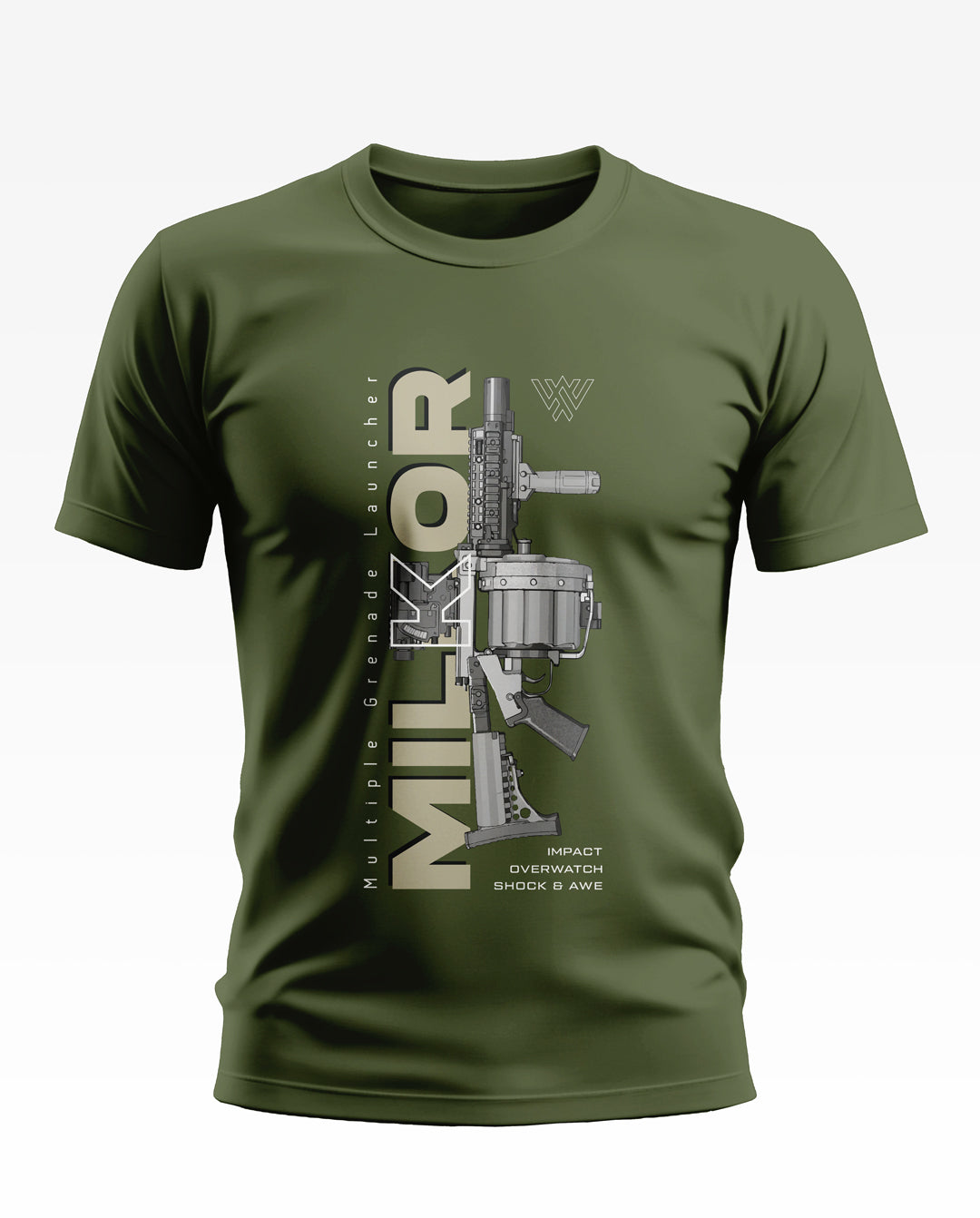 MILKOR Gun Design Soft Cotton T-shirt