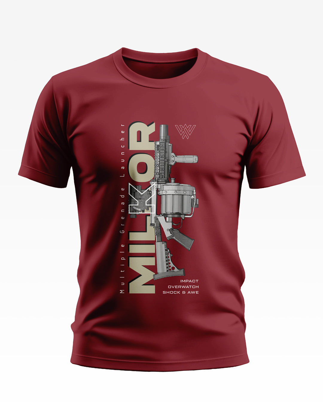 MILKOR Gun Design Soft Cotton T-shirt