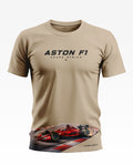 Aston F1 Azure Strike Soft Cotton T-shirt