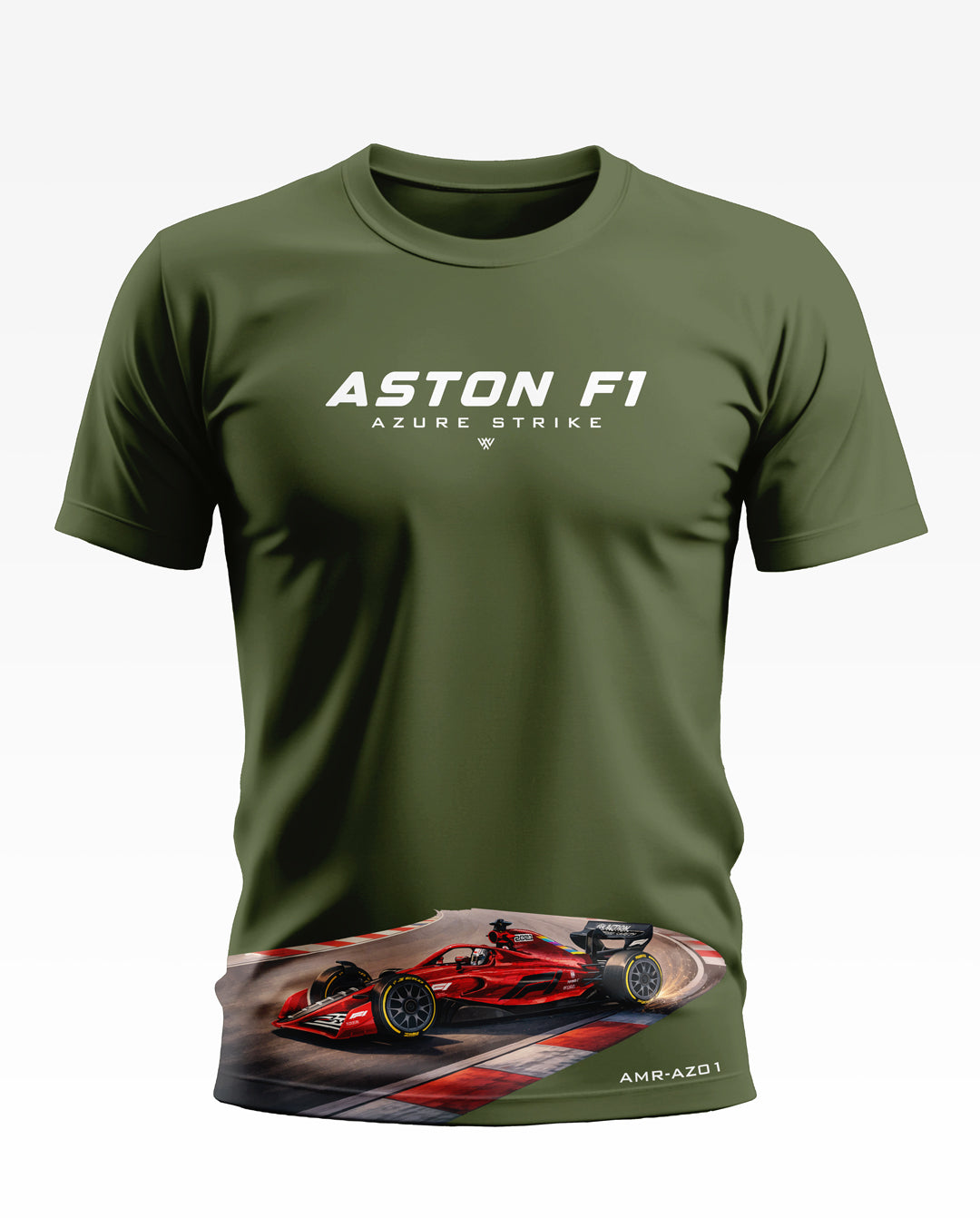 Aston F1 Azure Strike Soft Cotton T-shirt