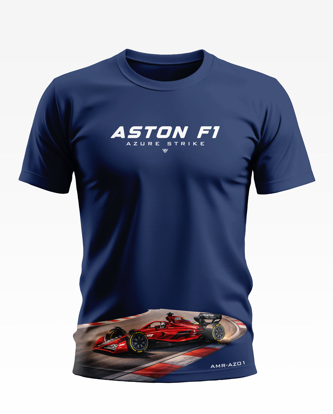 Aston F1 Azure Strike Soft Cotton T-shirt