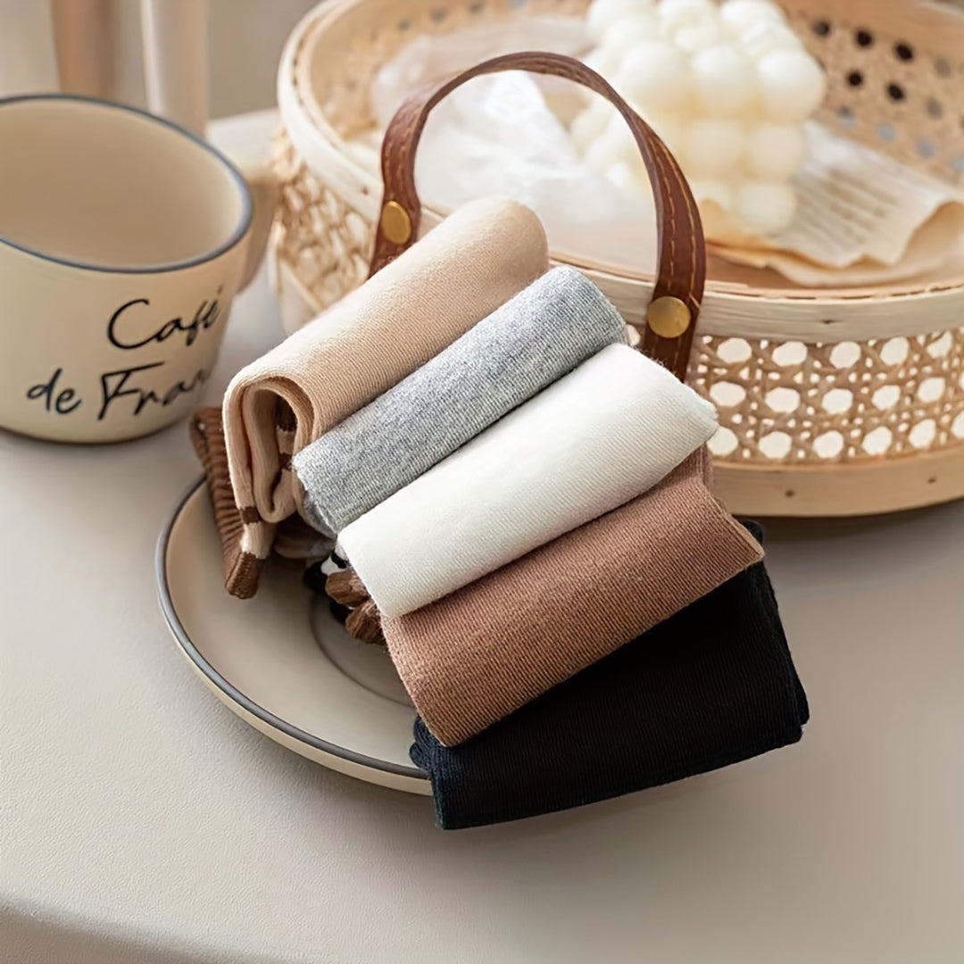 6-Pair Striped Ankle Crew Breathable Socks Combo