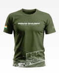 Indian Railway Nation On Track Soft Cotton T-shirt