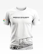 Indian Railway Nation On Track Soft Cotton T-shirt