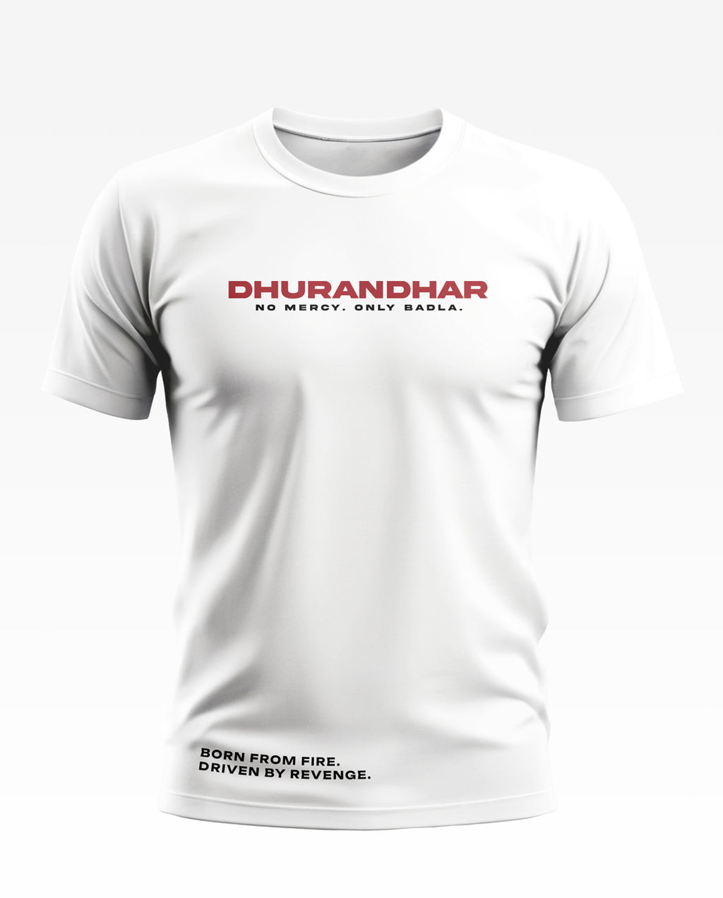 Dhurandhar No Mercy Only Badla Soft Cotton T-shirt