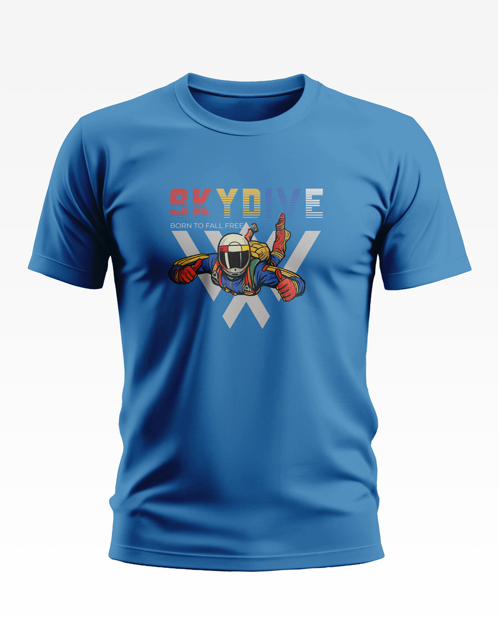 Skydive Born to fall Free Cotton T-shirt