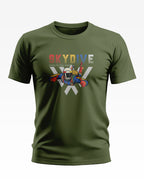 Skydive Born to fall Free Cotton T-shirt