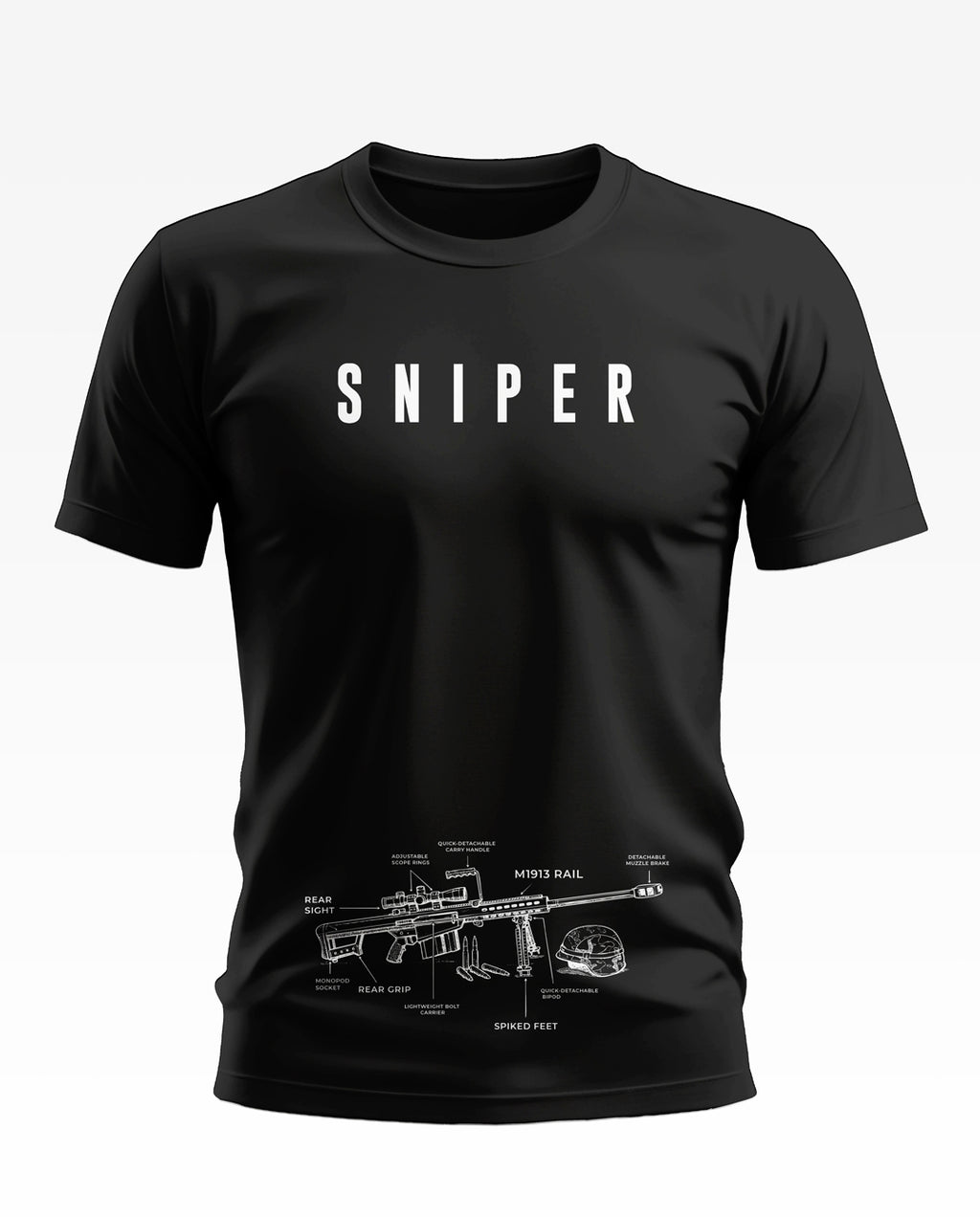 Sniper Details Cotton T-shirt
