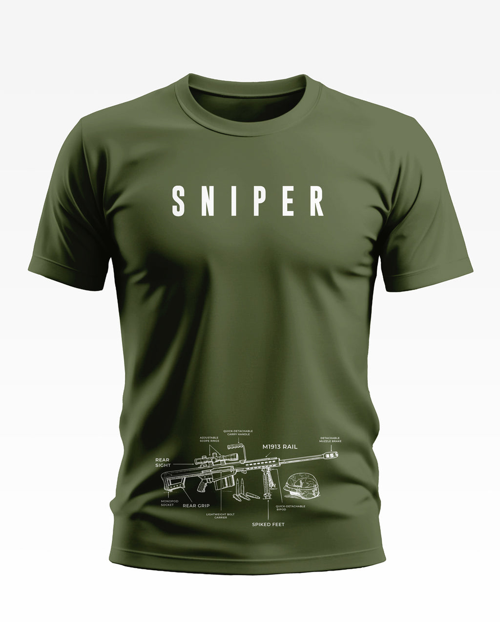 Sniper Details Cotton T-shirt