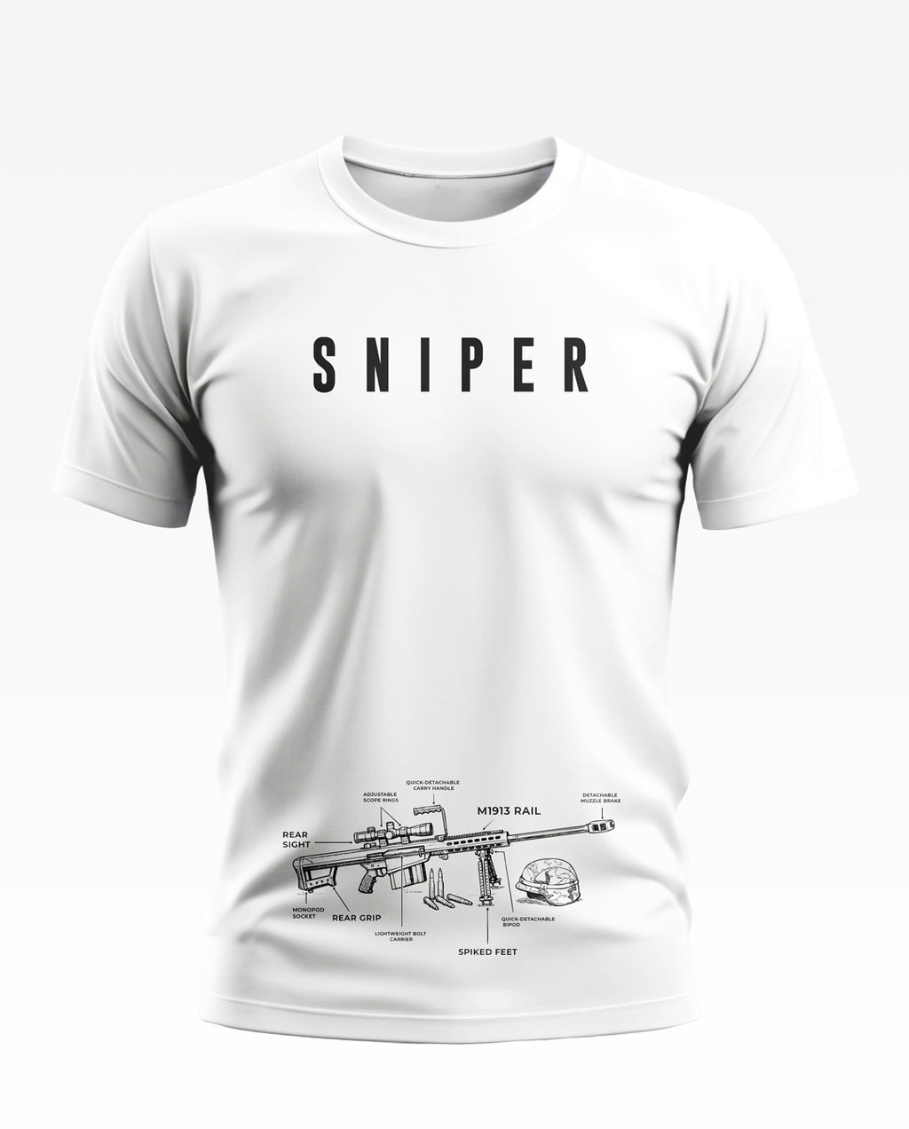 Sniper Details Cotton T-shirt