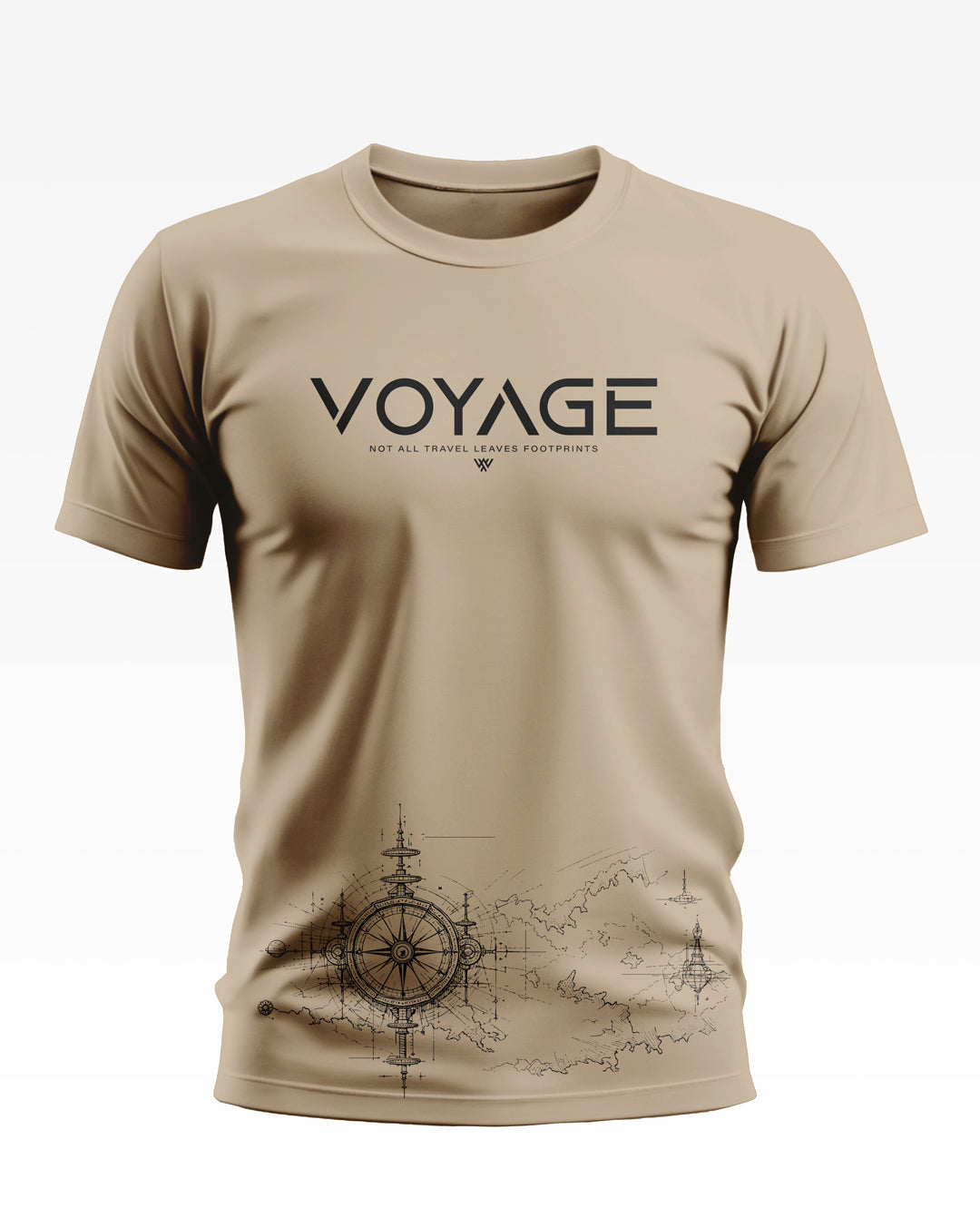 Voyage Leaves Footprints Cotton T-shirt
