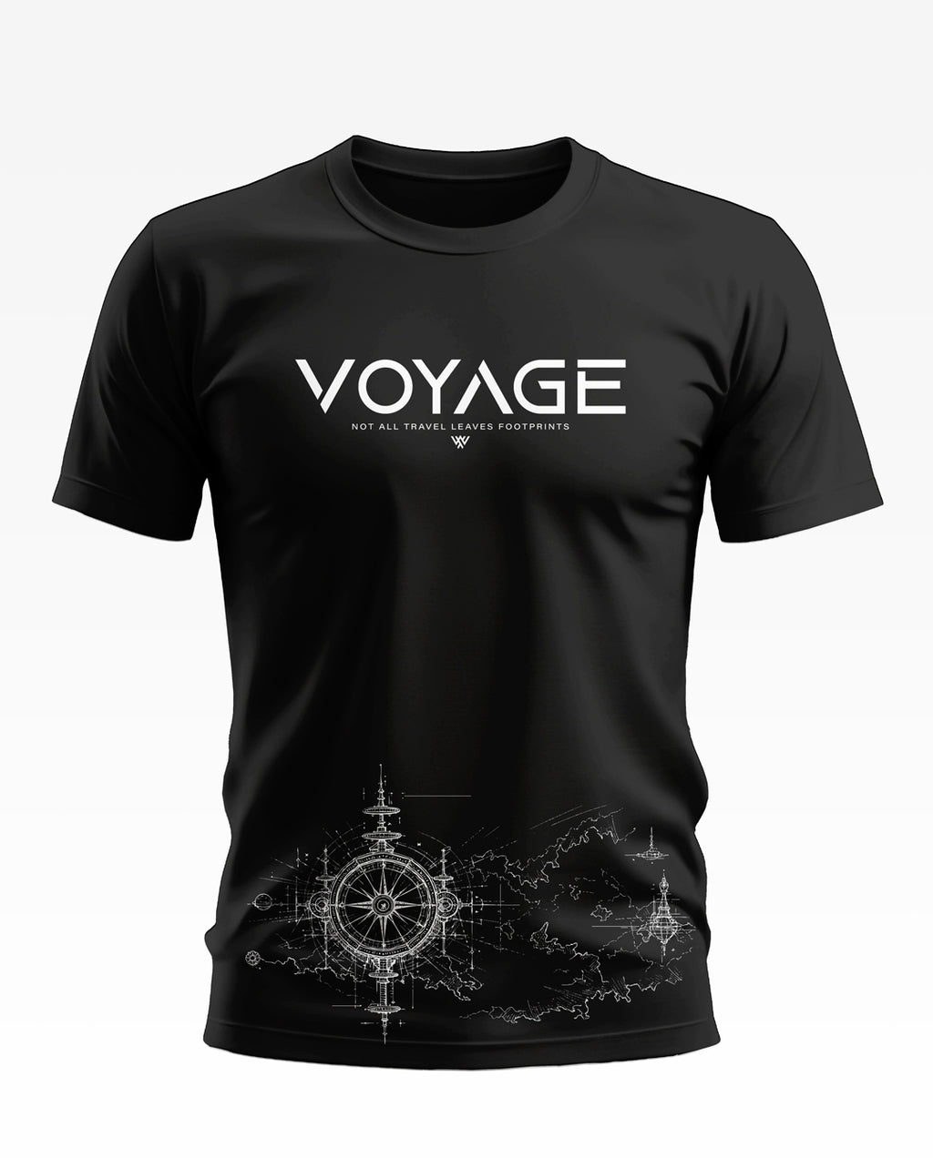 Voyage Leaves Footprints Cotton T-shirt