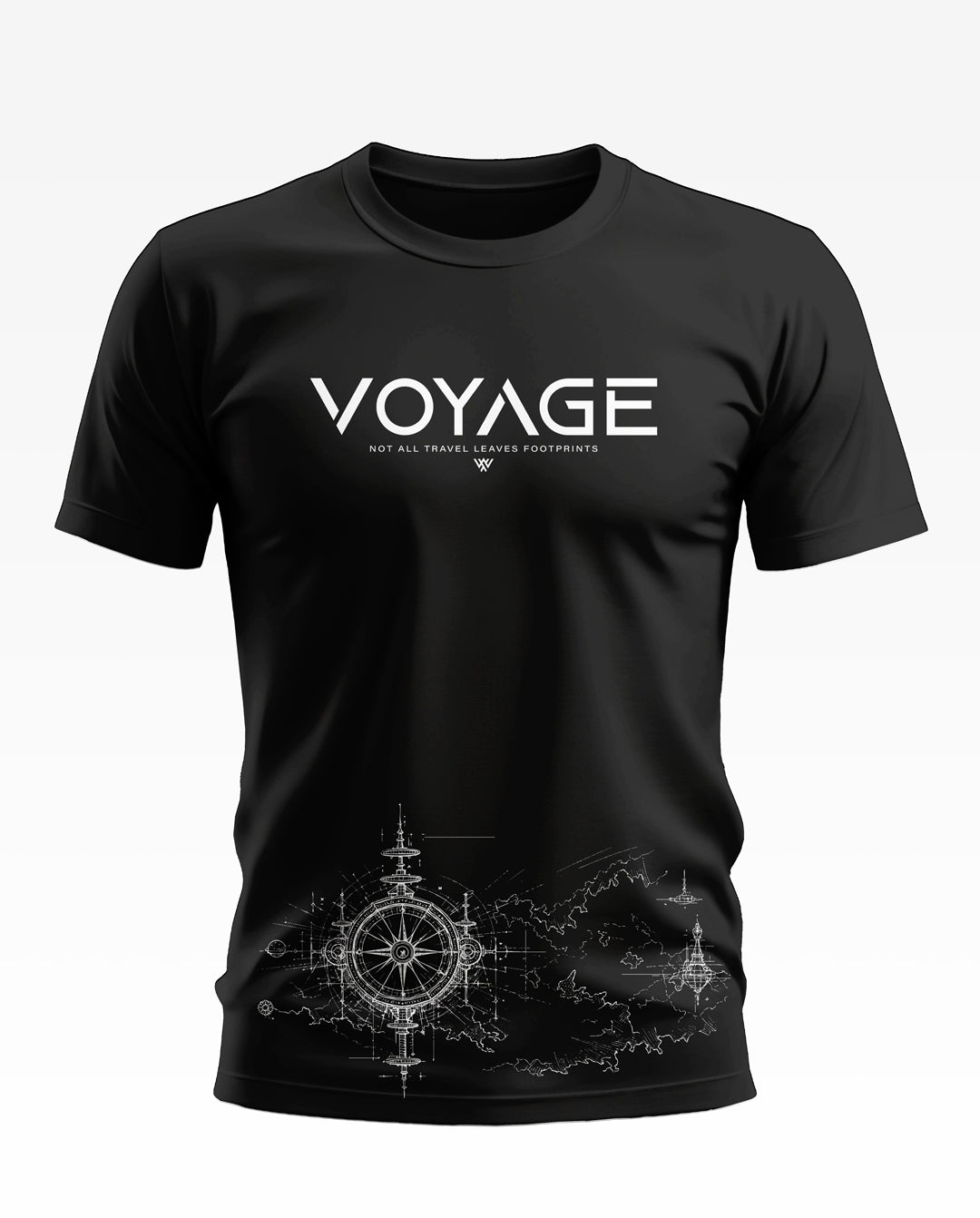 Voyage Leaves Footprints Cotton T-shirt
