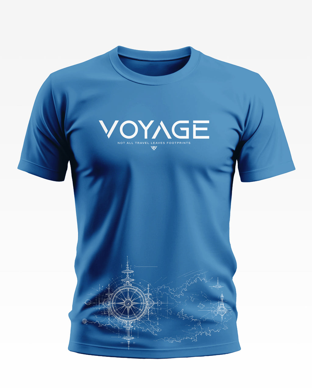 Voyage Leaves Footprints Cotton T-shirt