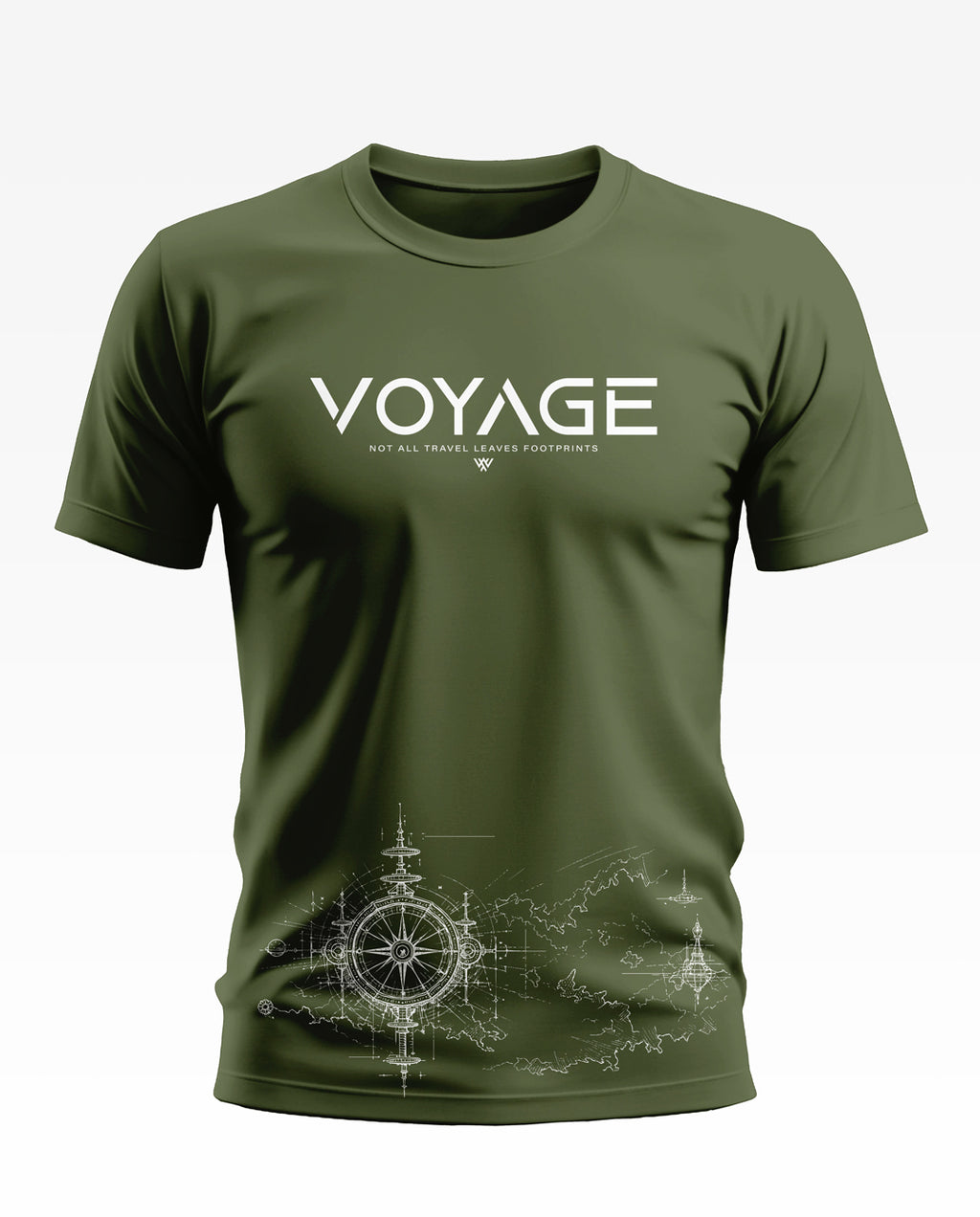 Voyage Leaves Footprints Cotton T-shirt