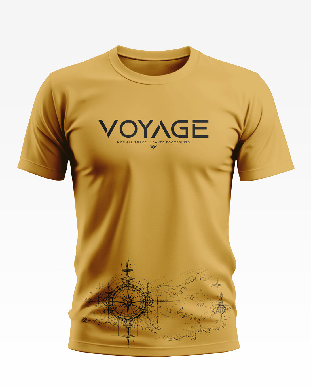 Voyage Leaves Footprints Cotton T-shirt