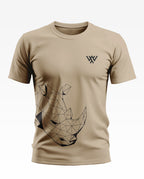 Rhinoceros Line Art Cotton T-shirt
