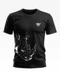 Rhinoceros Line Art Cotton T-shirt