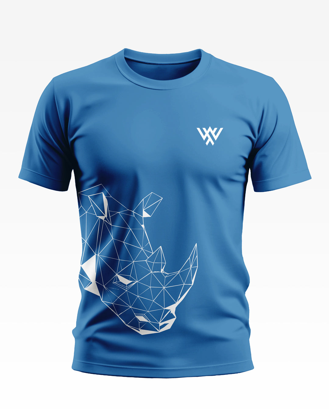 Rhinoceros Line Art Cotton T-shirt
