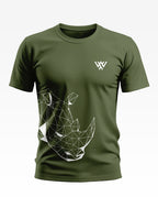 Rhinoceros Line Art Cotton T-shirt