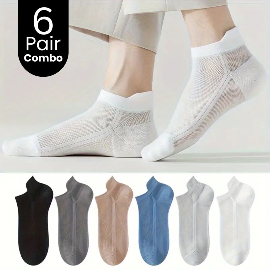 6-Pair Calf Socks Combo