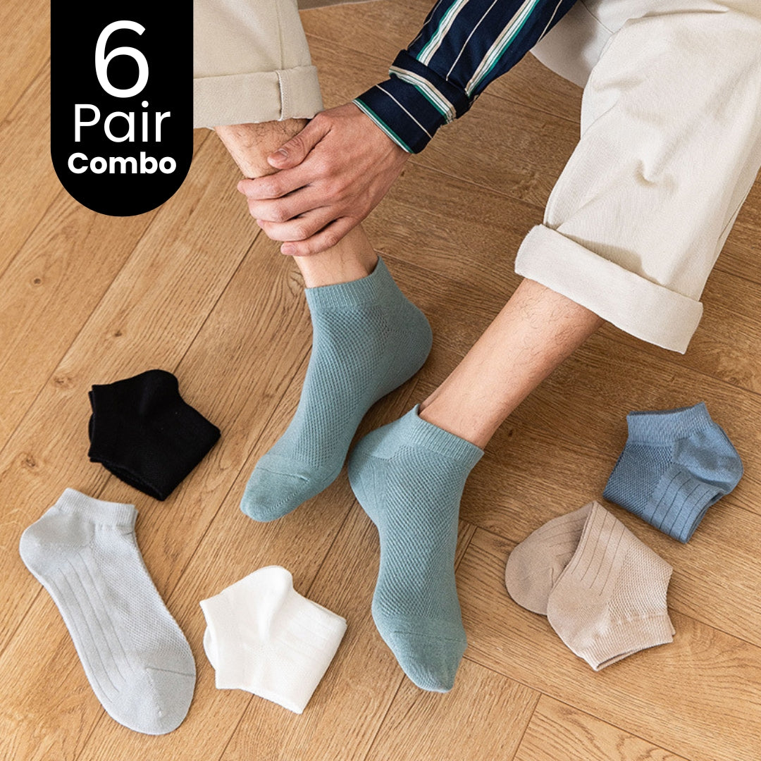 6-Pair Solid Color Socks Combo –  LightStep Edition